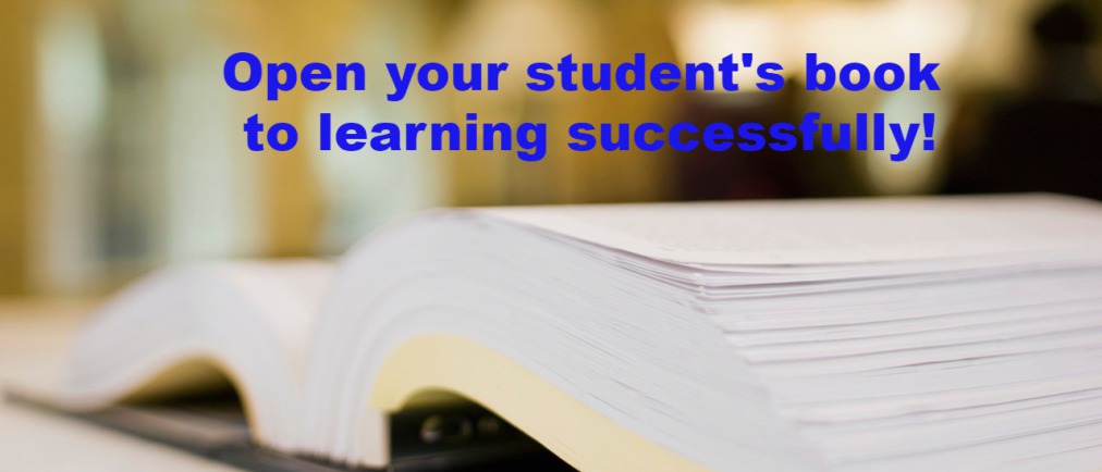 Open your student's book to learning successfully.